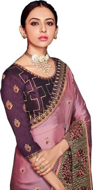 Soft Rangoli Silk Embroidered Saree