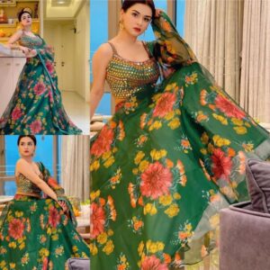 Floral Soft Organza Lehenga Choli